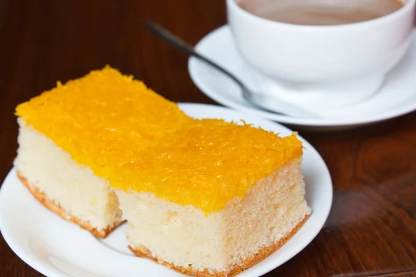 Foi thong cake, thai dessert. — Stock Photo, Image