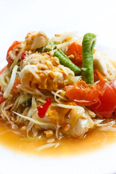 Papaya salad, Thai food. — Stock Photo, Image