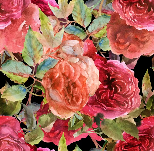 गुलाबी गुलाब नमुना — स्टॉक फोटो, इमेज
