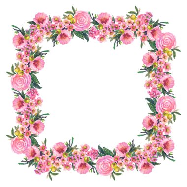Peonies çerçeve