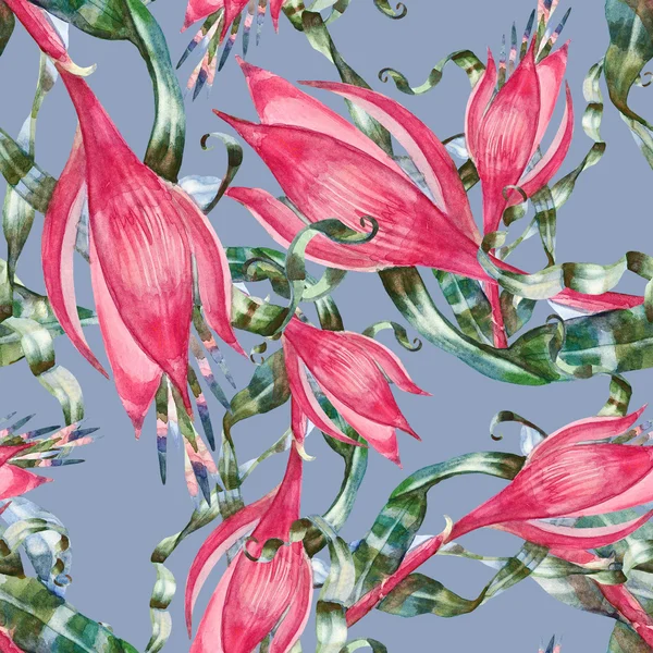 赤い花のパターン — ストック写真
