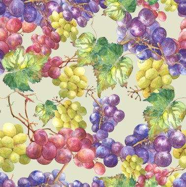 Üzümler dikişsiz desen