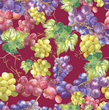 Üzümler dikişsiz desen