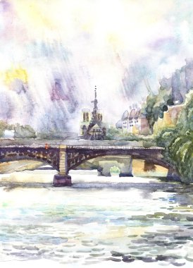 Paris şehir manzarası