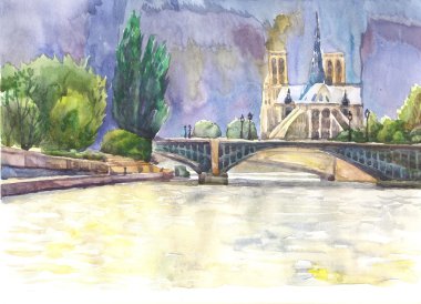 Paris şehir manzarası