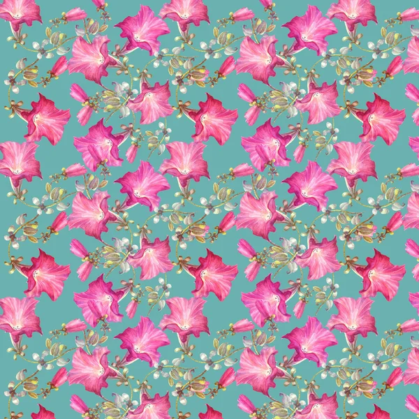 Petunia naadloze bloemenpatroon — Stockfoto