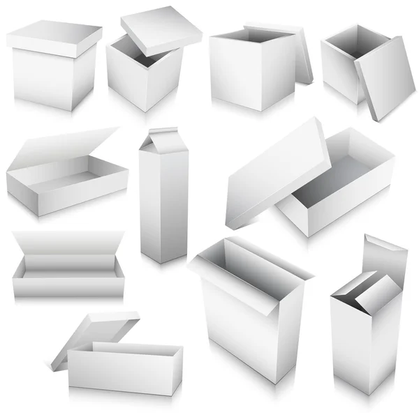 Ukázka 3d krabice — Stockový vektor