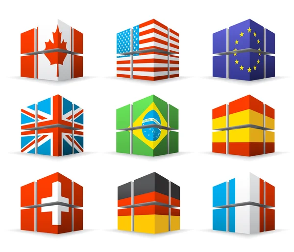 Different flags — Stock Vector