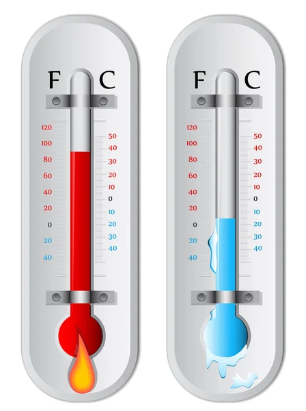 Chaud et froid — Image vectorielle