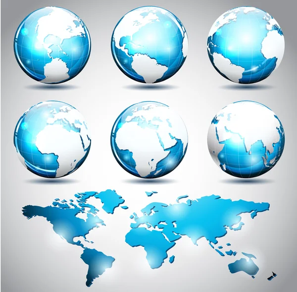 Globusy — Wektor stockowy