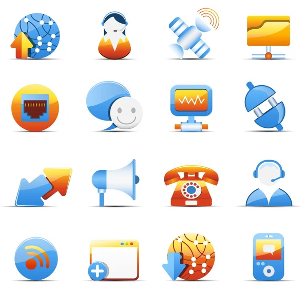 Internet and communicaiton icons — Stockvector