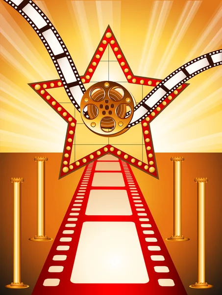 Concepto de cine — Vector de stock