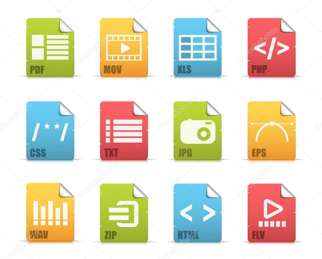 File extensions icons