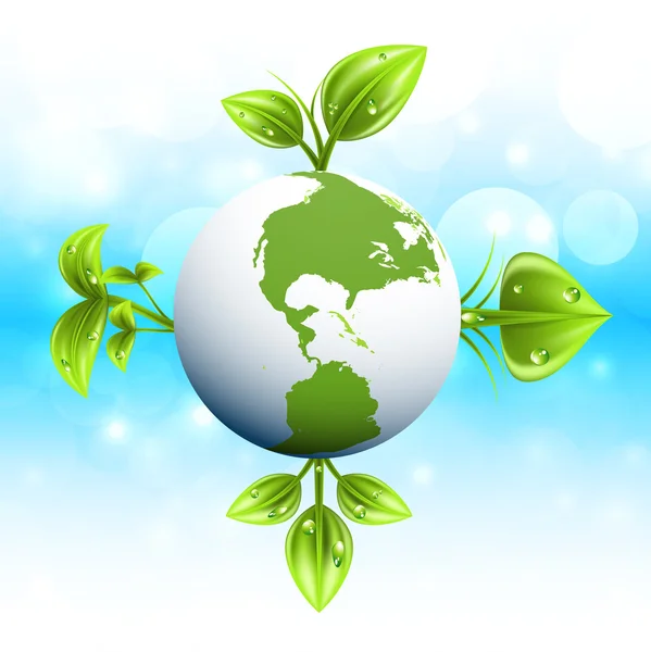 Green planet — Stock Vector