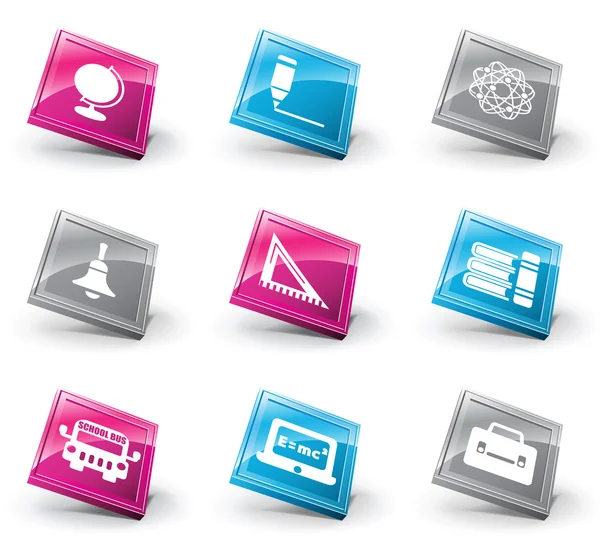 3D icons — Stock Vector