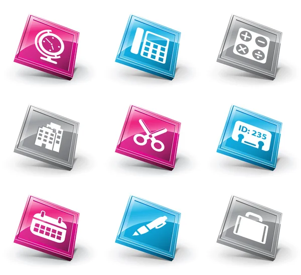 3D icons — Stock Vector