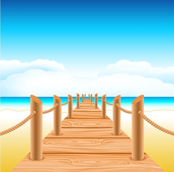 Beach — Stock Vector