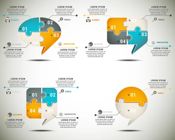 Infografica — Vettoriale Stock