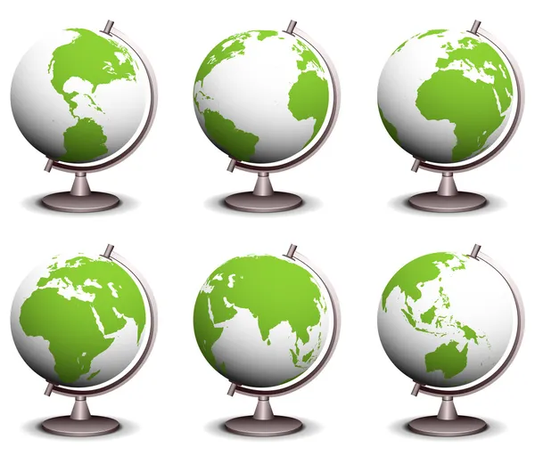 Globes — Stock Vector