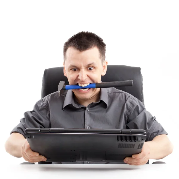 Nervous businessman — Stock Photo, Image