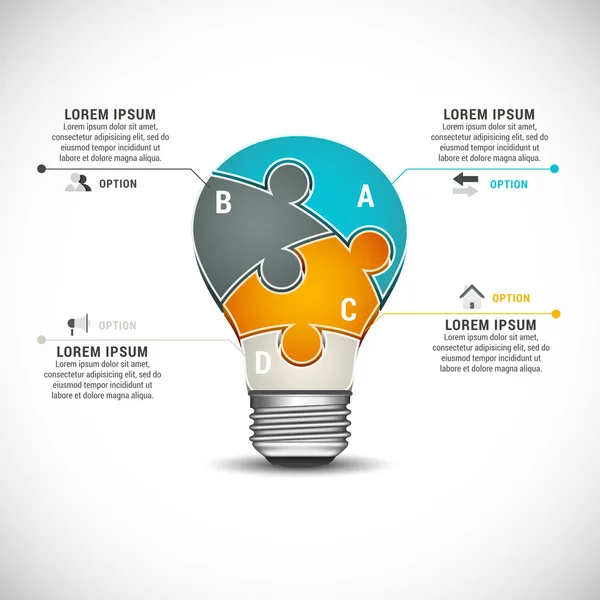 Infografica aziendale — Vettoriale Stock