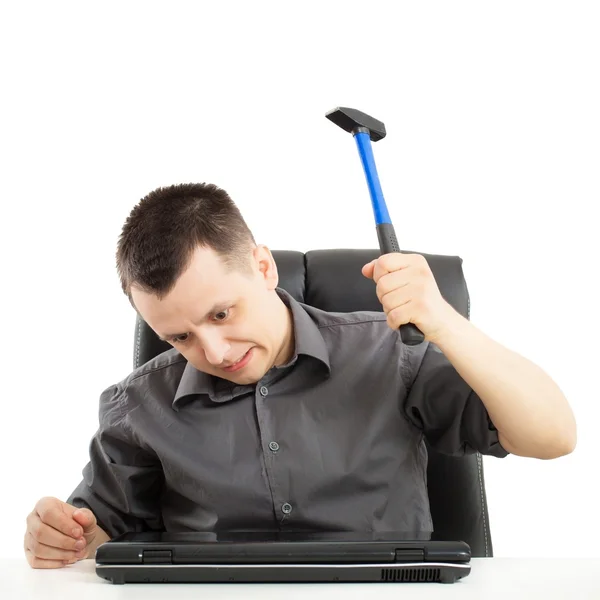 Nervous businessman — Stock Photo, Image