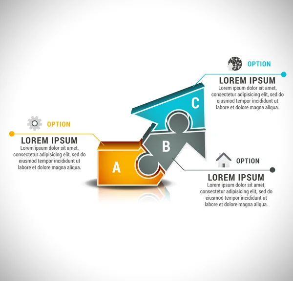 Infográfico — Vetor de Stock