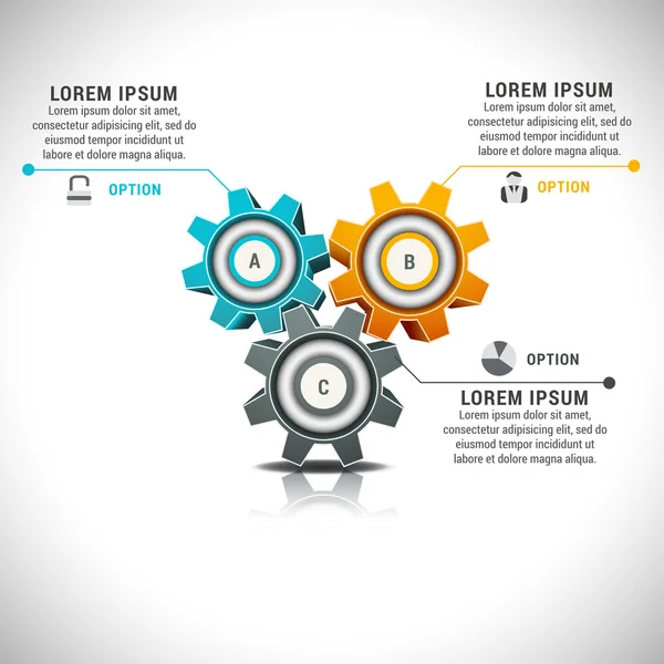 Infografica aziendale — Vettoriale Stock