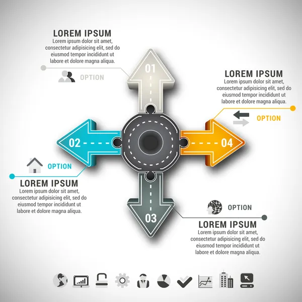 Infografica — Vettoriale Stock