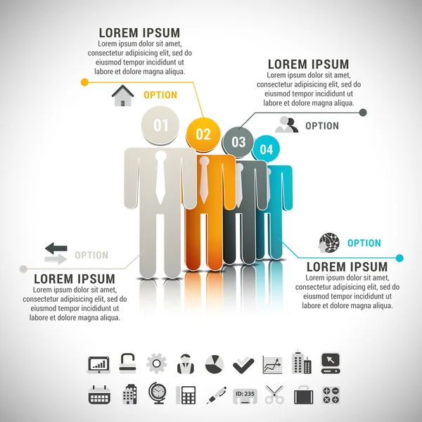 Infográfico — Vetor de Stock