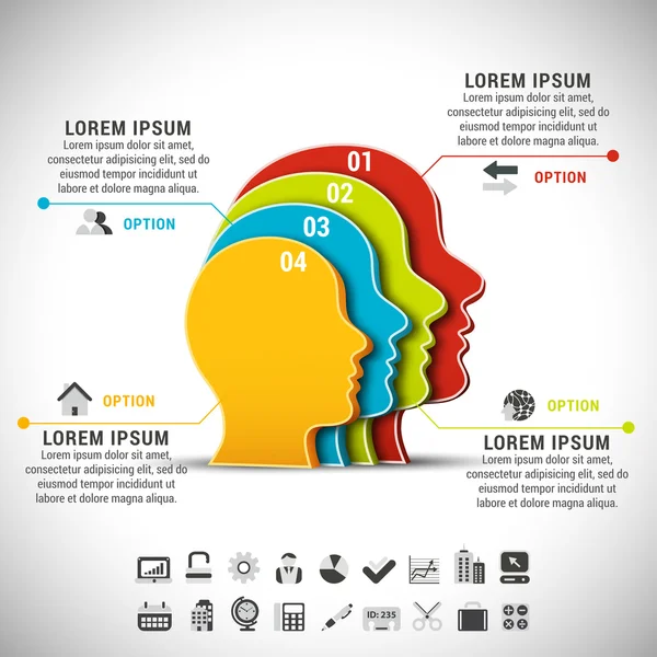 Infográfico — Vetor de Stock