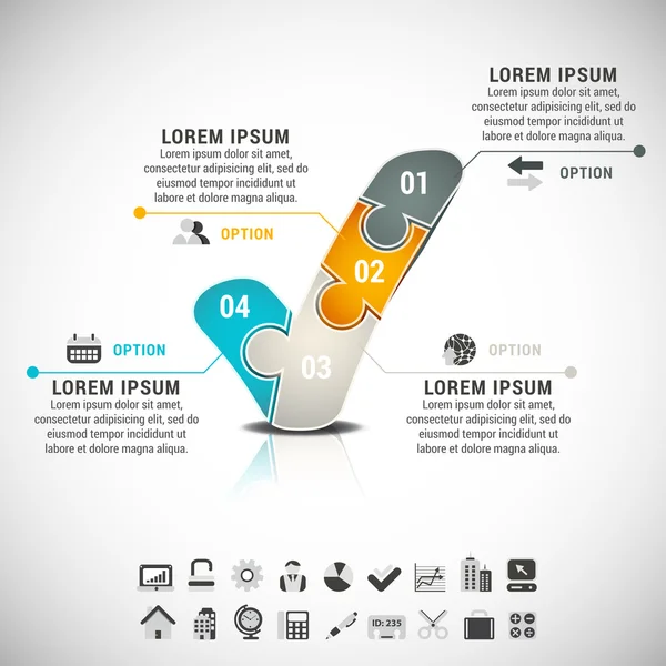 Infográfico — Vetor de Stock