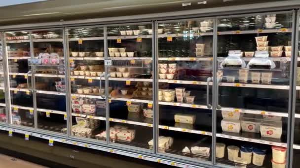 Columbia County États Unis Kroger Retail Épicerie Lewiston Road Pan — Video