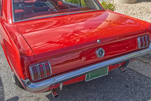 Grovetown Usa 1966 Vintage Zeldzame Rode Ford Mustang Vintage Tag — Stockfoto