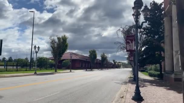 Augusta Usa Dos Antigos Edifícios Históricos Ferrovia Rua Reynolds Centro — Vídeo de Stock