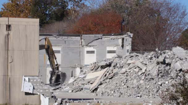 Augusta Eua Demolição Antiga Prisão Richmond County 401 Walton Demo — Vídeo de Stock