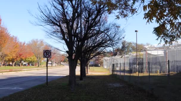 Augusta Usa Demolice Staré Věznice Richmond County 401 Walton Way — Stock video