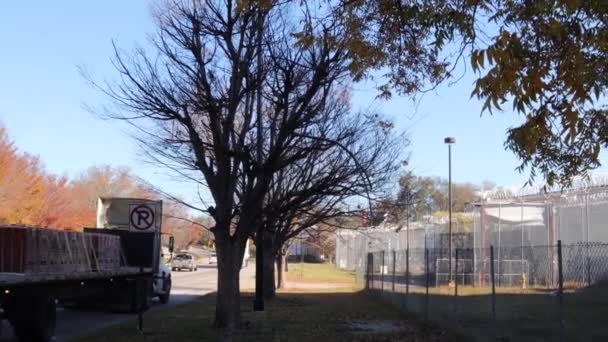 Augusta Usa Sloop Van Oude Richmond County Gevangenis 401 Walton — Stockvideo