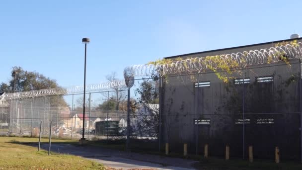 Augusta Usa Rozbiórka Dawnego Więzienia Hrabstwa Richmond Przy Ulicy Walton — Wideo stockowe