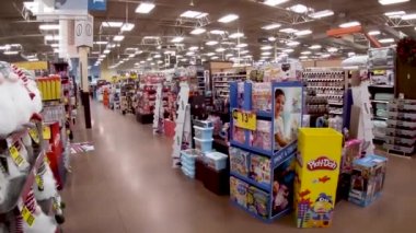 Columbia County, Ga USA - 11 21: Kroger perakende bakkal iç Noel alanı oyun hamuru oyuncağı sergisi