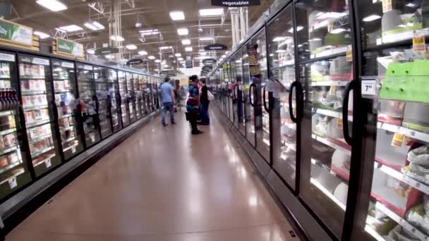 Columbia County Usa Kroger Negozio Dettaglio Negozio Alimentari Interior People — Video Stock