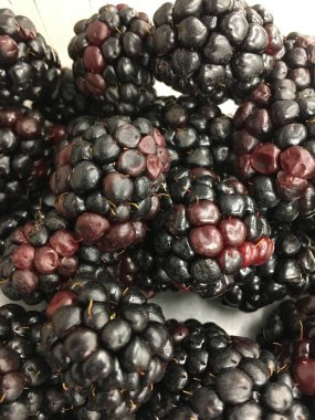 Georgia 'da bir demet taze böğürtlen.