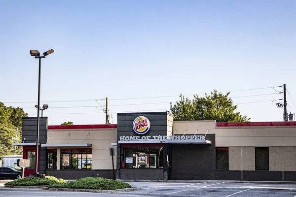 Augusta Usa Burger King Fast Food Lato Ristorante — Foto Stock