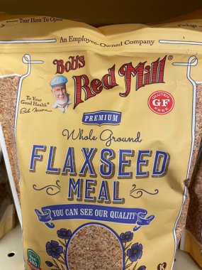 Columbia County, Ga USA - 12 01 21: Bob Red Mill Keten Tohumu Yemeği