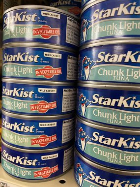 Columbia County, Ga USA - 12 01 21: Starkit ton balığı perakende satışa sunuldu