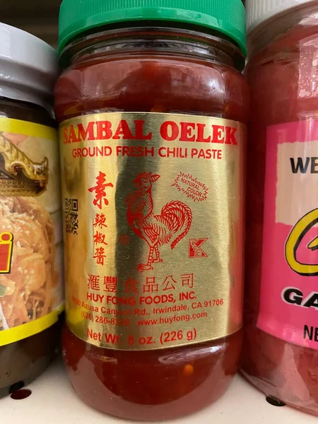 Columbia County Usa Sambal Oelek Gemalen Chili Pasta — Stockfoto