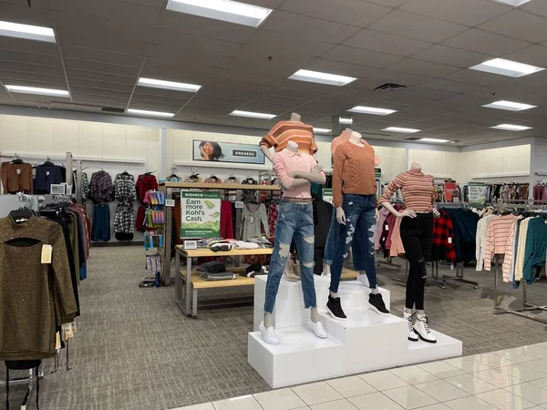 Columbia County Usa Kohls Retail Store Interior Selama Liburan — Stok Foto
