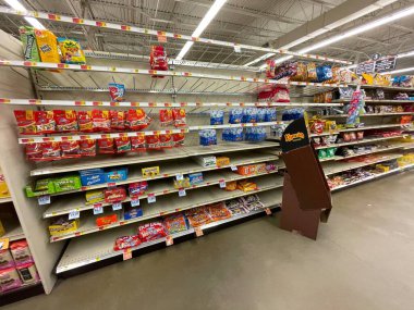 Hephzibah, Ga USA - 12. 02 21: KJ 's perakende market içi