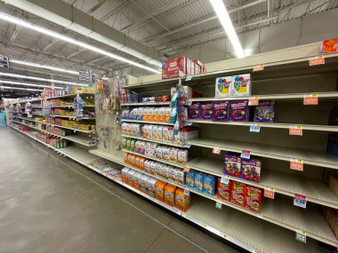 Hephzibah, Ga USA - 12. 02 21: KJ 's perakende market içi