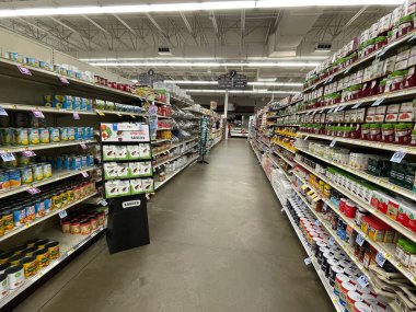 Hephzibah, Ga USA - 12. 02 21: KJ 's perakende market içi